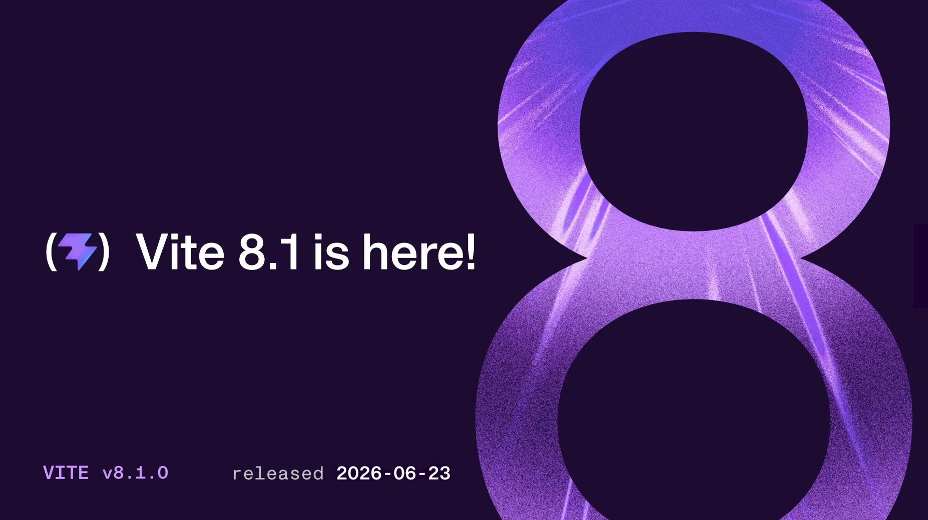 Vite 8.1 发布公告封面图